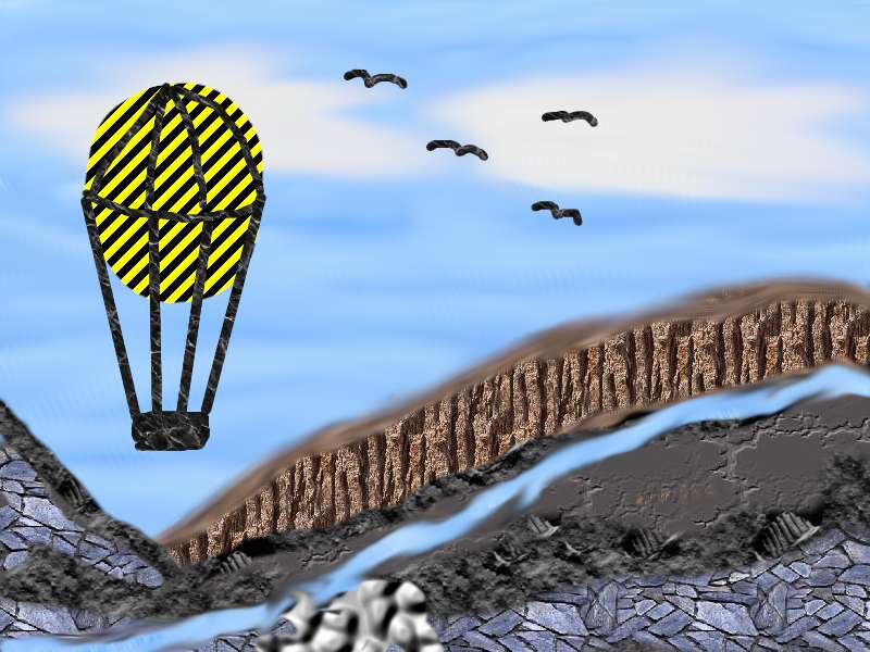 полет на воздушном шаре пазл онлайн