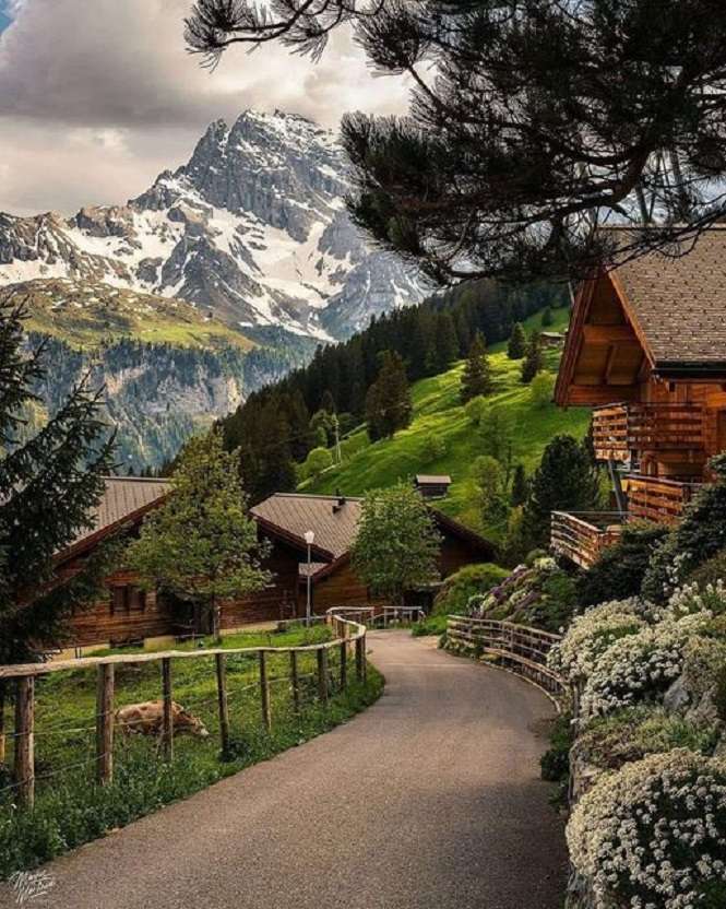 スイスの雰囲気。 ジグソーパズル