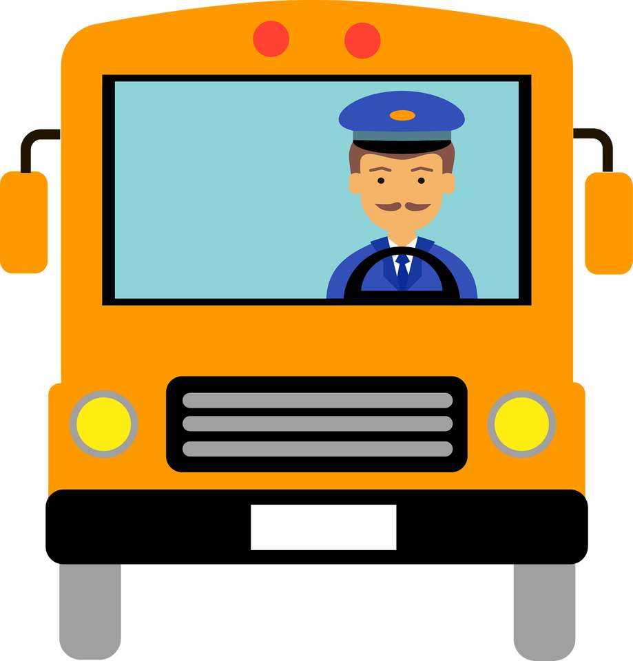 водитель автобуса в детский сад пазл онлайн