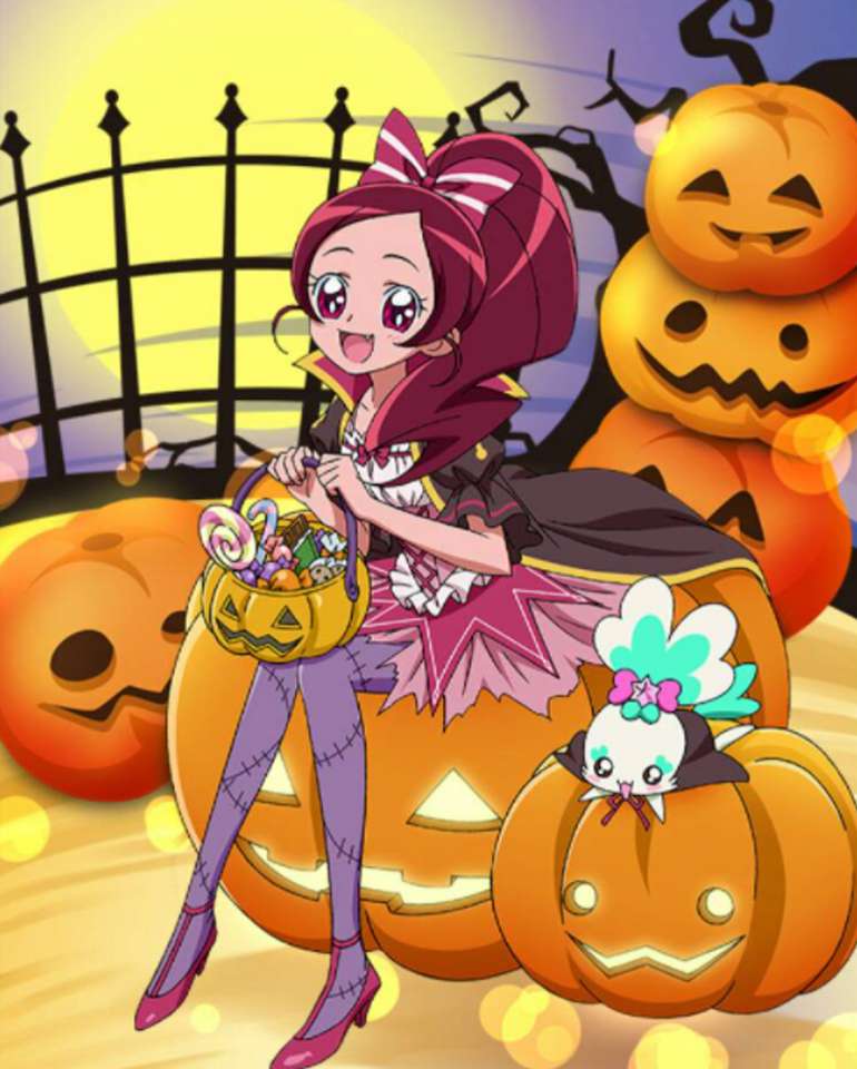 Halloween! Hanasaki Tsubomi Pussel online