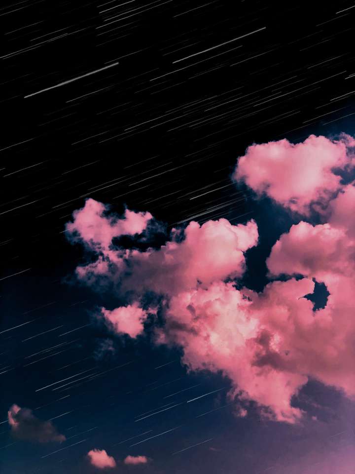 rózsaszín felhők kirakós online