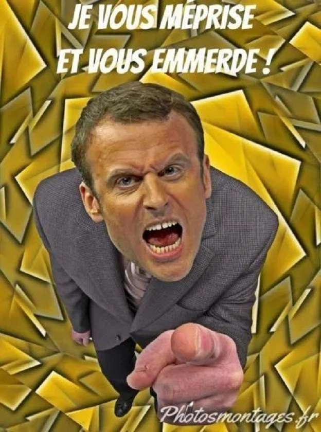 Macron verachtet dich und macht dich wütend Online-Puzzle