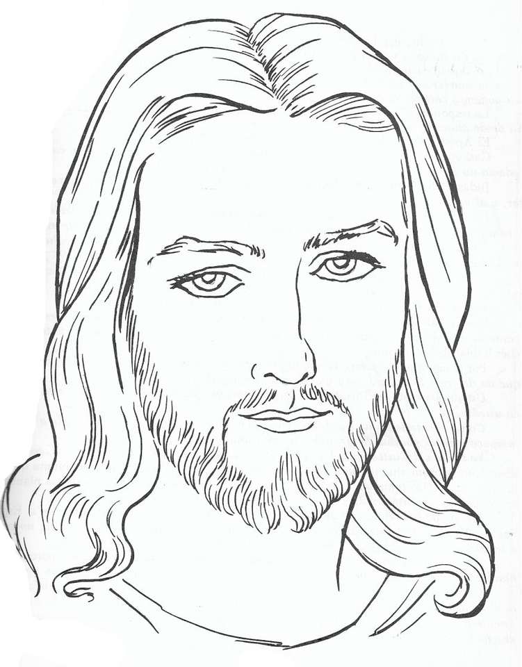 лицето на Исус онлайн пъзел