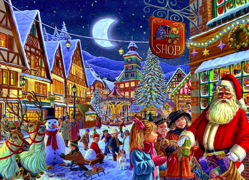 one christmas night jigsaw puzzle online