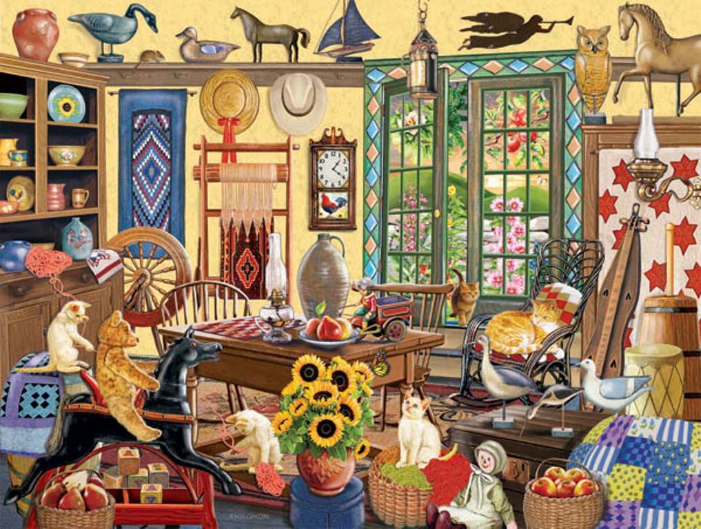 Colorful living room jigsaw puzzle online