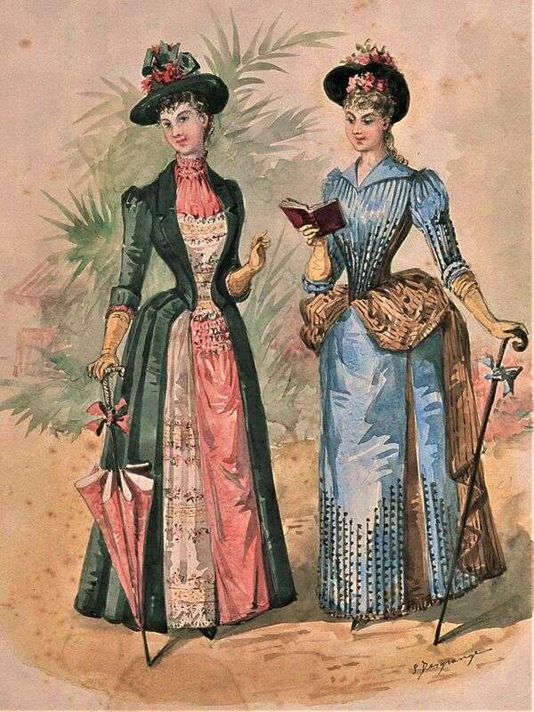 Damas muy elegantes estilo Victoriano - Arte #2 rompecabezas en línea