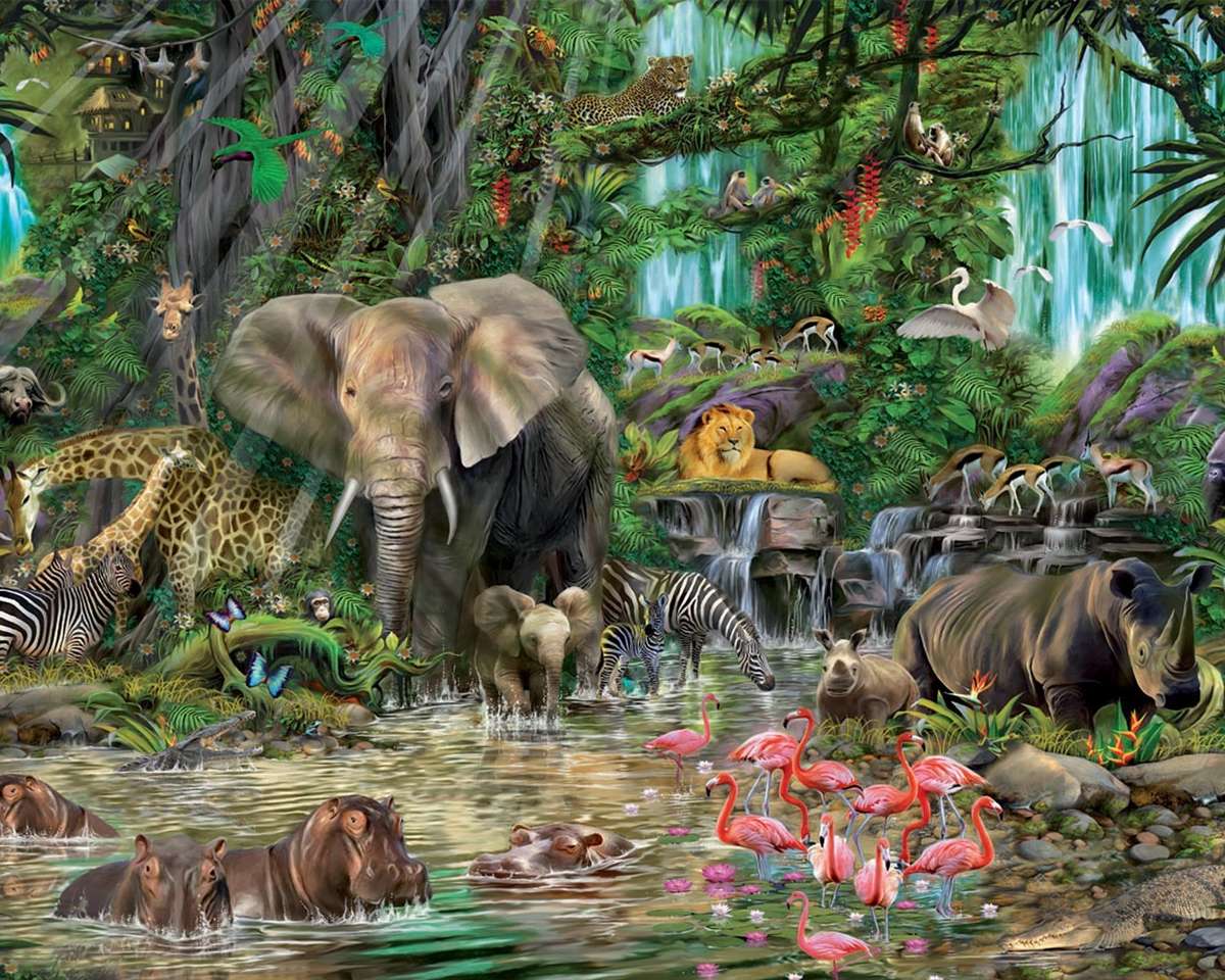 Jungla africană. jigsaw puzzle online