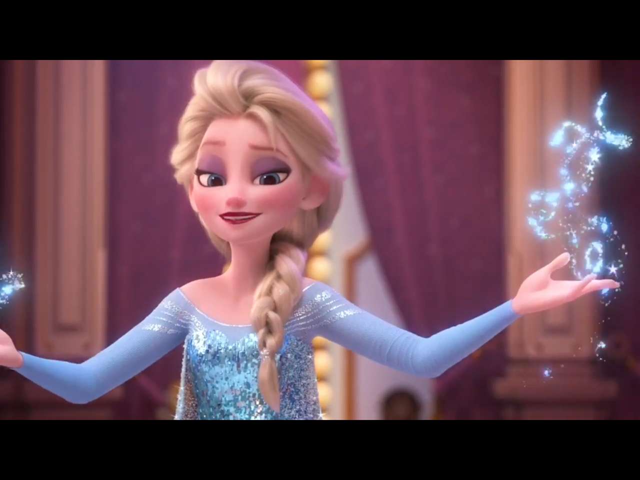 Частинки пазла (принцеса Ельза) із Frozen онлайн пазл