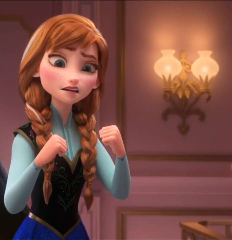 Piezas del rompecabezas Forma Anna Frozen & Frozen 2 rompecabezas en línea