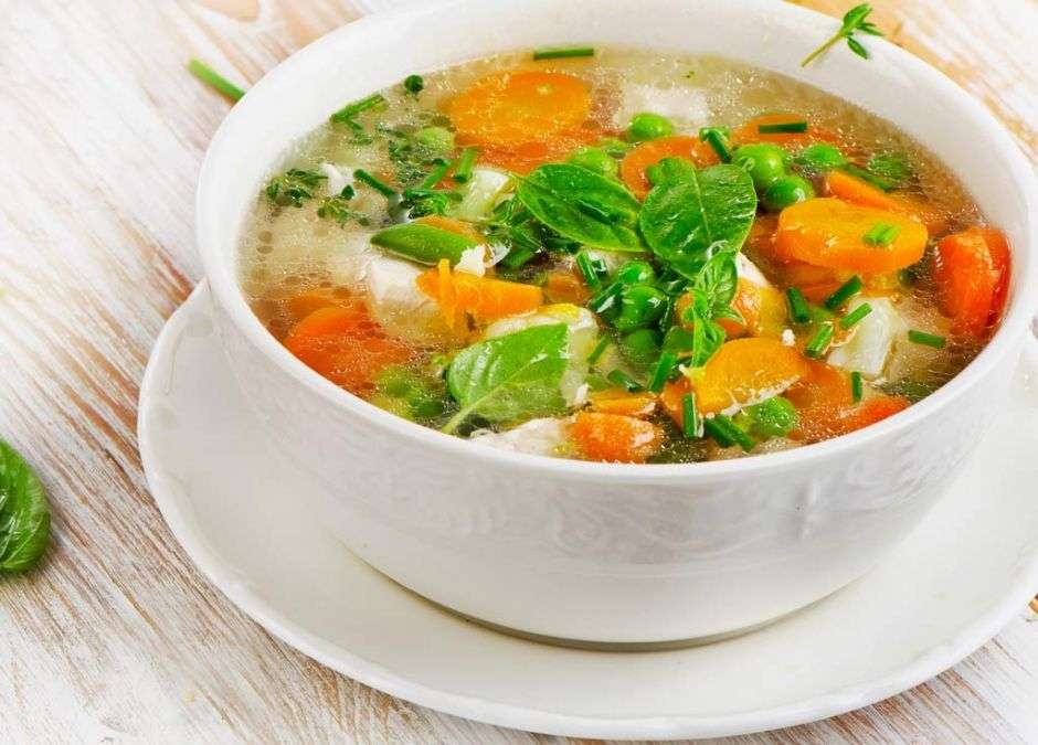 Vegetarisk soppa Pussel online