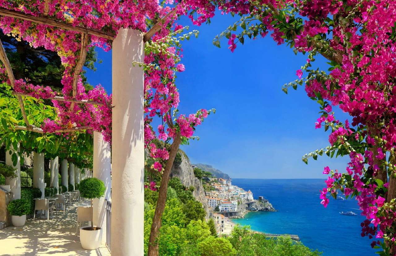 Vista de la isla de Amalfi rompecabezas en línea