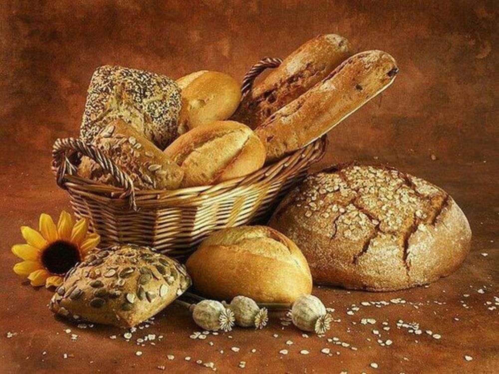 kosár válogatott kenyerekkel kirakós online
