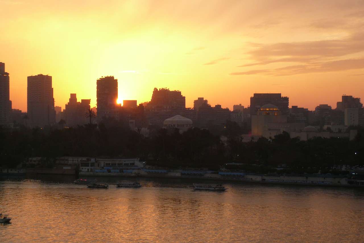 Pôr do sol no Nilo quebra-cabeças online