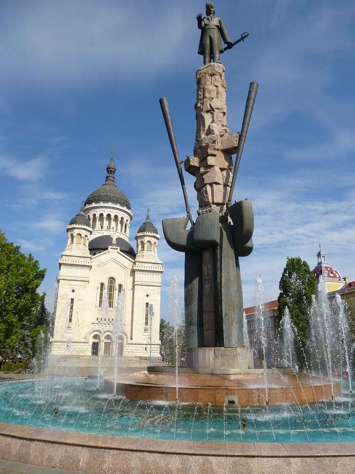 Statyn av Avram Iancu Pussel online