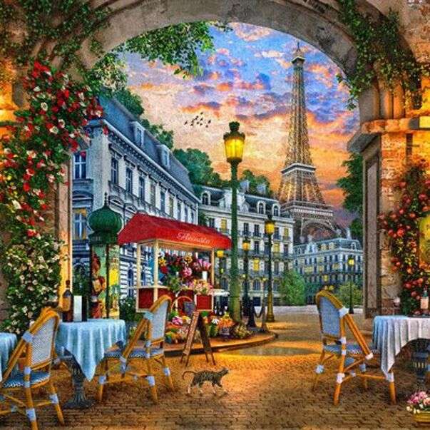 Restaurant à Paris - France - Art #8 puzzle en ligne