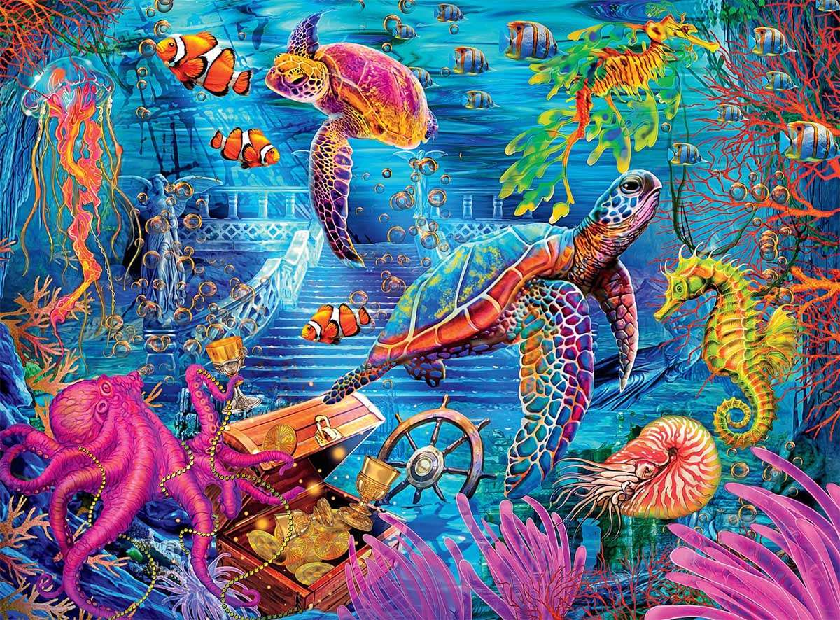 aquarium multicolore puzzle en ligne