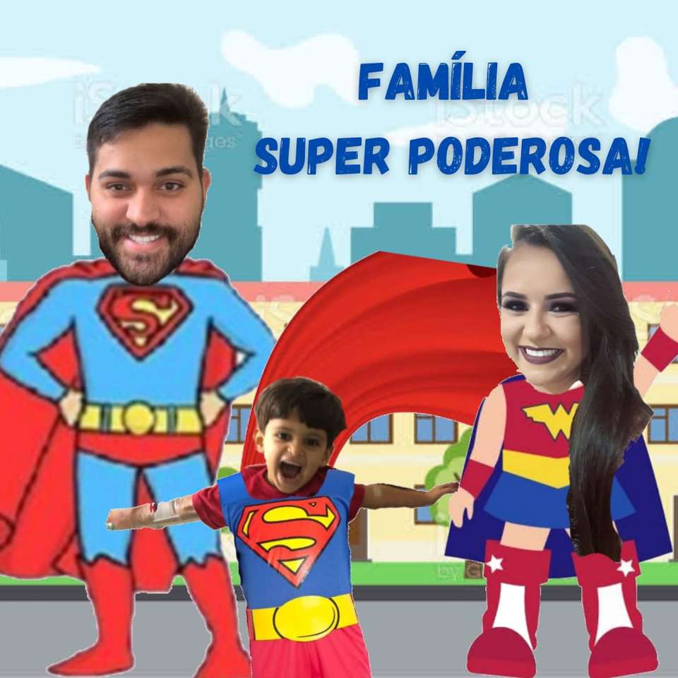 Superkraftig familj pussel på nätet
