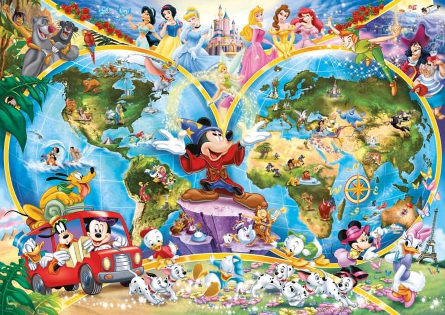 Cartoni Disney puzzle online