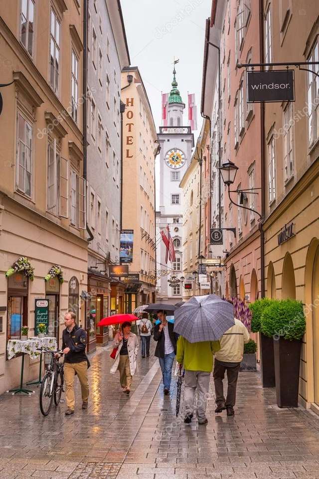 Egy utca Salzburgban online puzzle