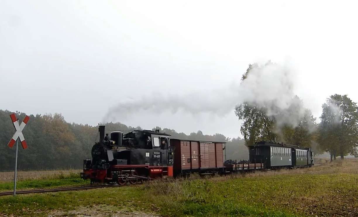 Медленный поезд в Пригнице онлайн-пазл