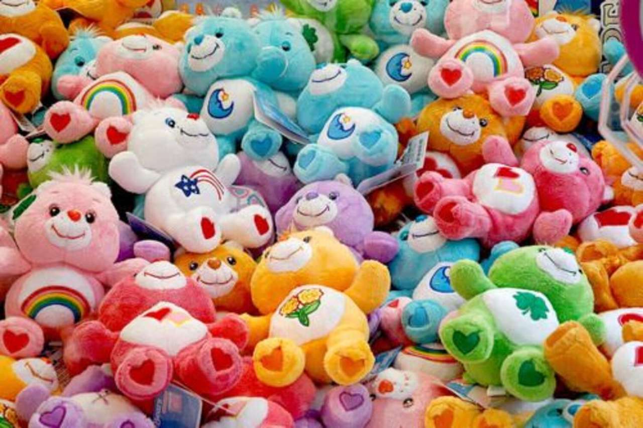 veel gekleurde teddyberen legpuzzel online