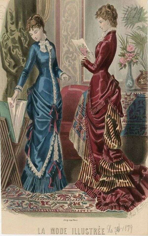 Mycket eleganta damer i viktoriansk stil #3 Pussel online