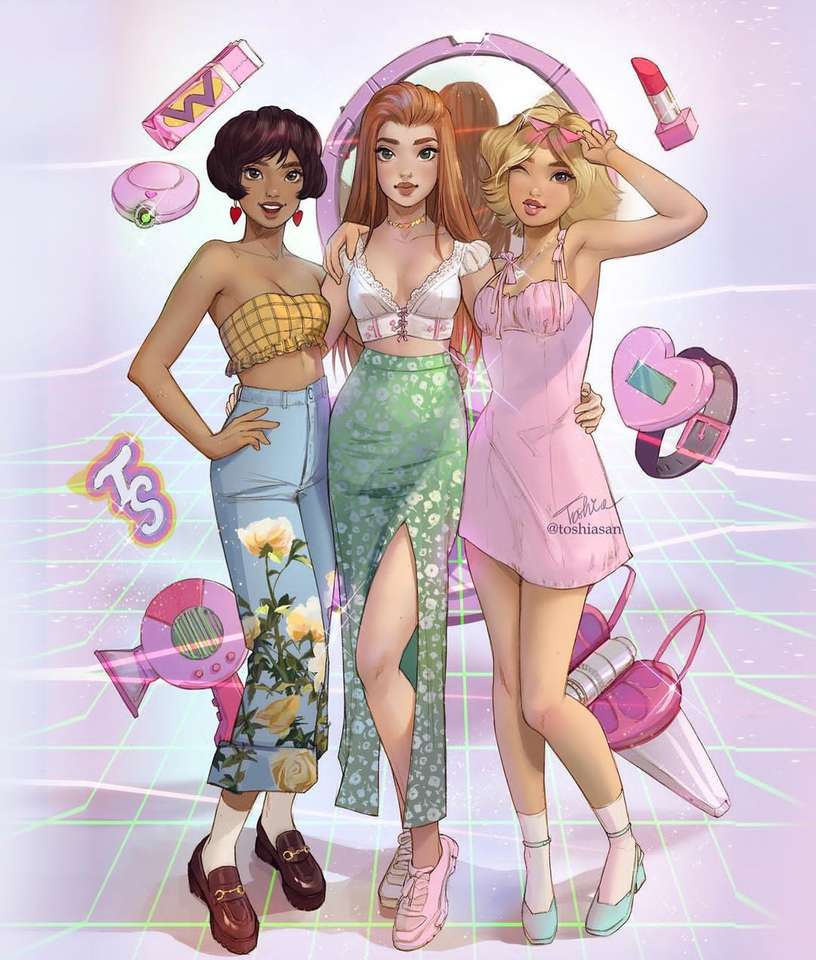 Clover and Samantha and Alexandra jigsaw puzzle online