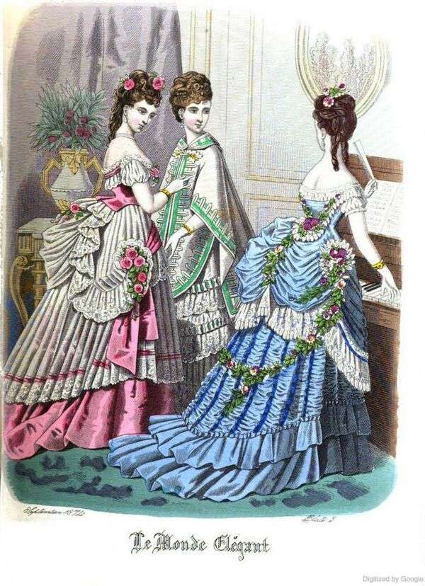 Eleganta damer i viktoriansk kostym #4 Pussel online
