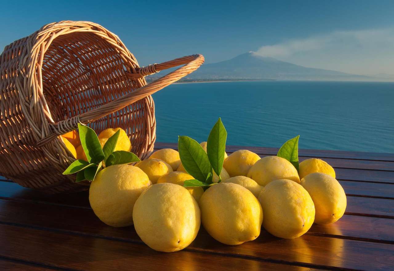 Citroner från ön Amalfi pussel på nätet