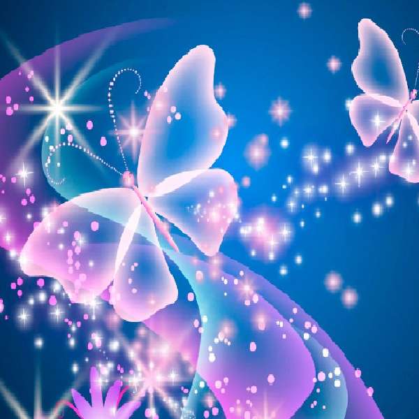 красиві зачаровані метелики онлайн пазл