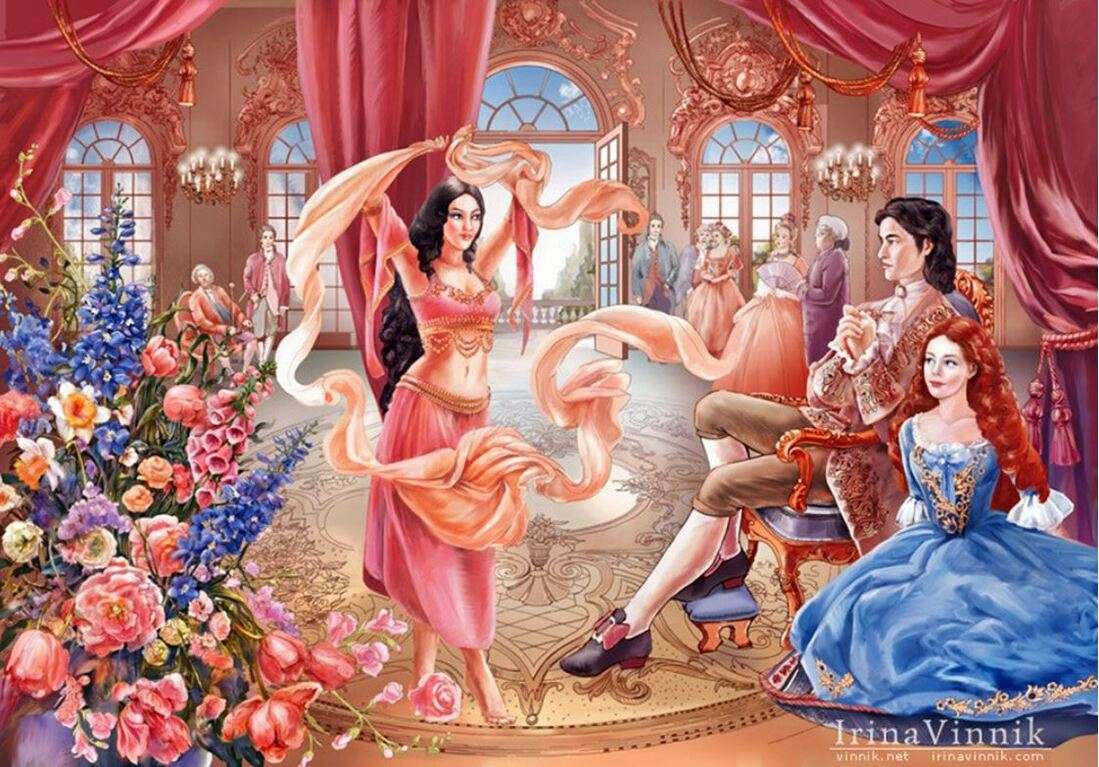 Tanzen vor dem Prinzen - Irina Vinnik Online-Puzzle