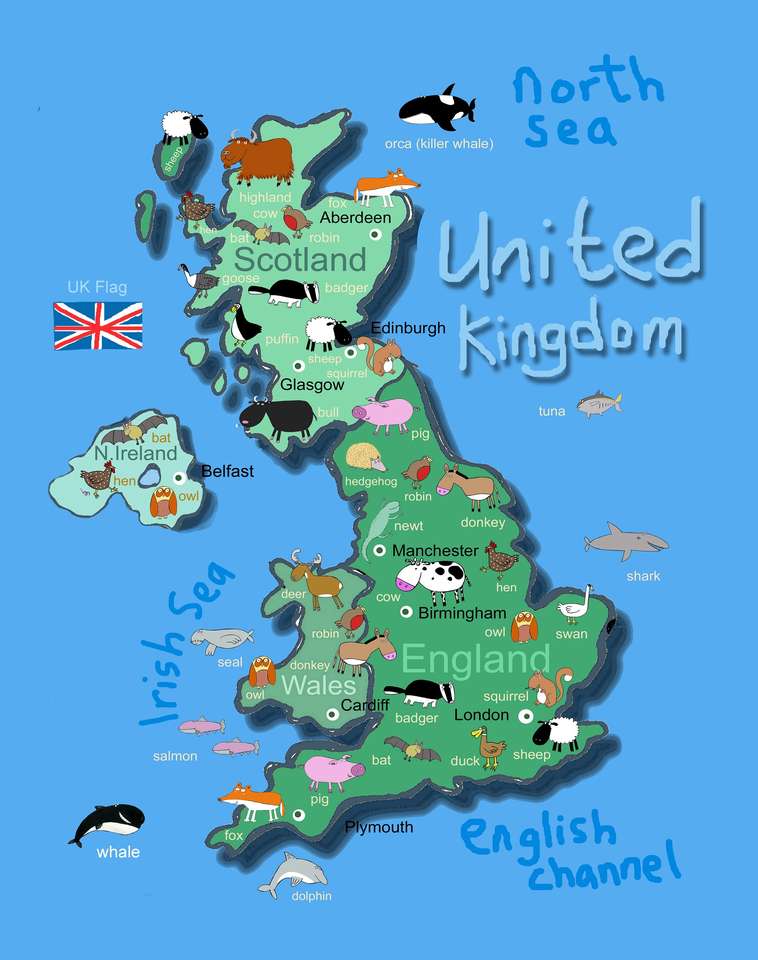 het Verenigd Koninkrijk legpuzzel online
