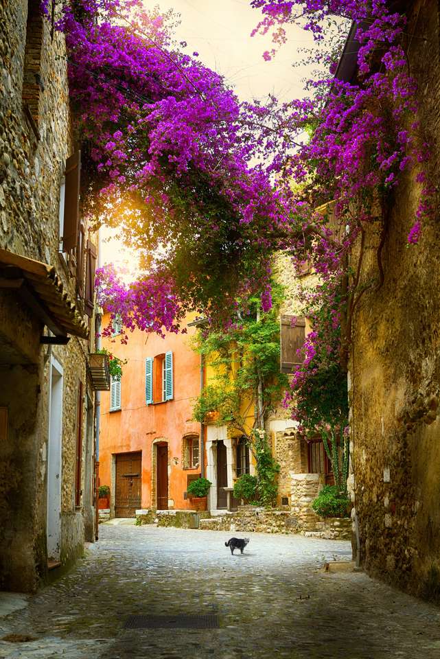 vackra gamla stan i Provence Pussel online