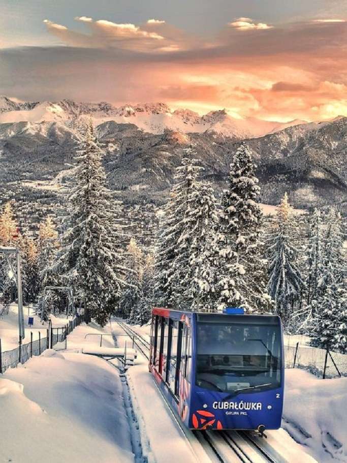 Winter in Zakopane. Puzzlespiel online