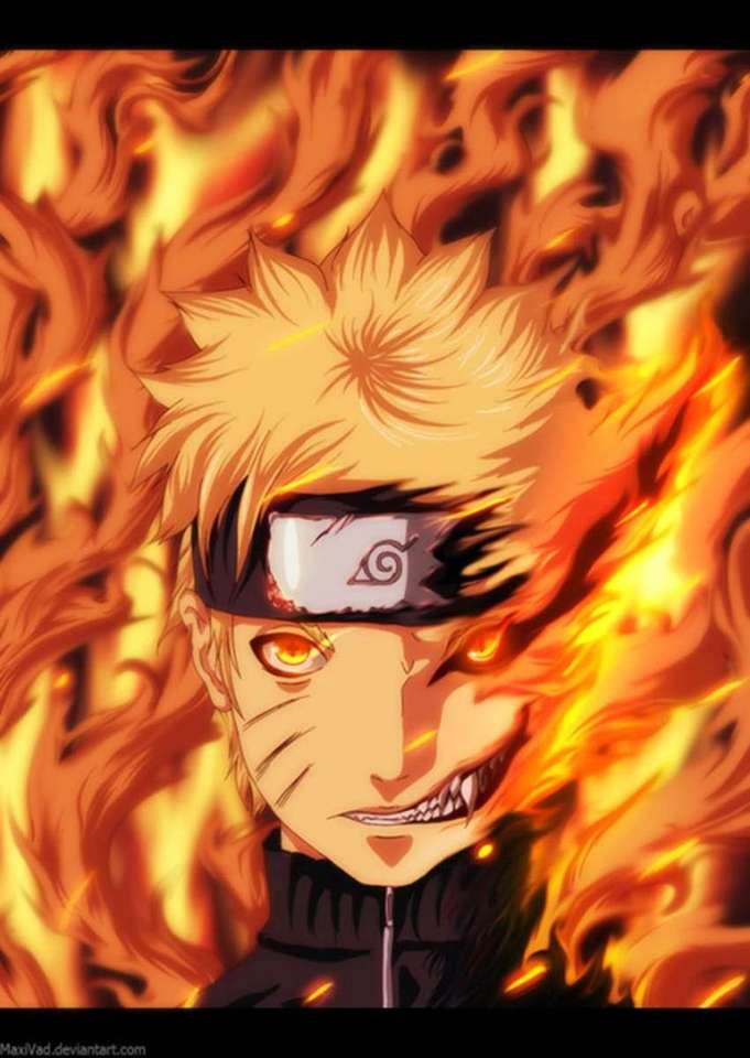 Naruto de fuego rompecabezas en línea
