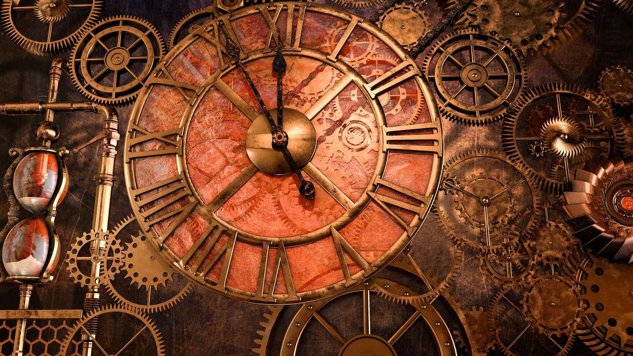 orologio steampunk puzzle online