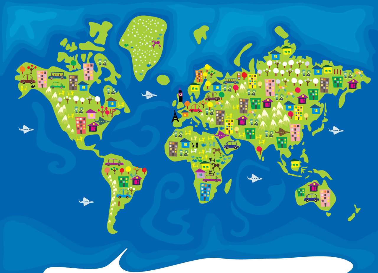 zeměpis online puzzle