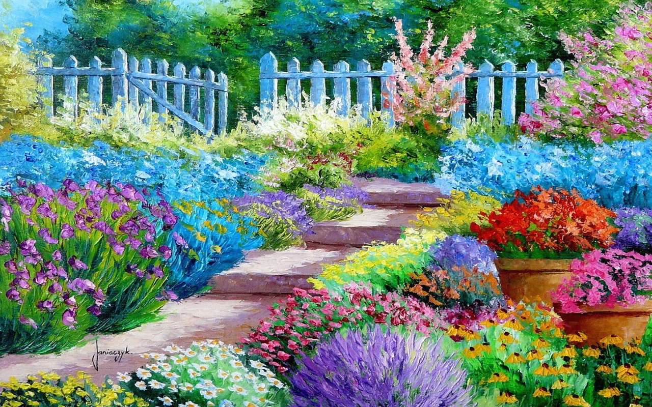 Il giardino azzurro puzzle online