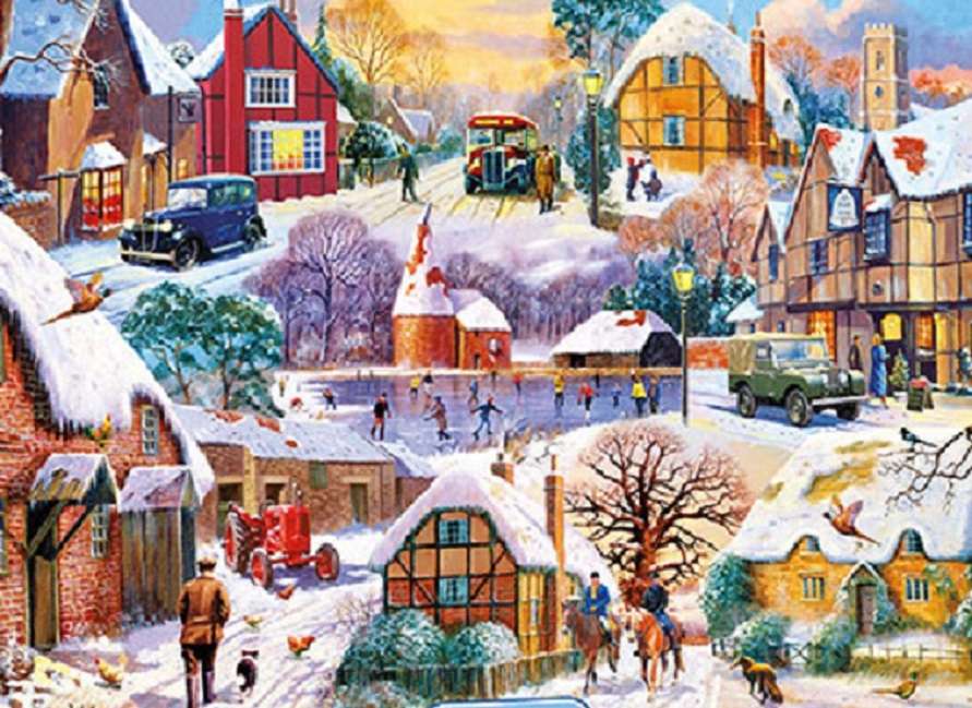 Paysages d'hiver. puzzle en ligne