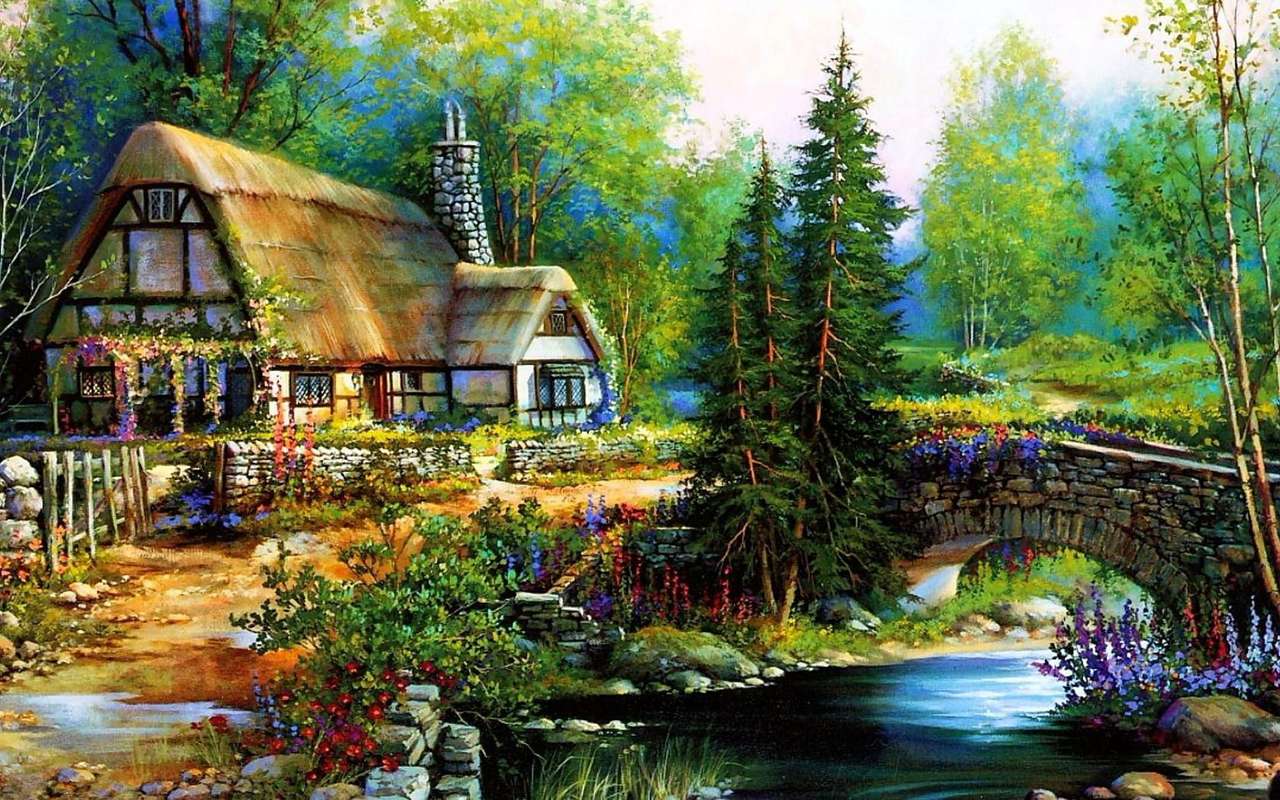 Villa by the forest online puzzle
