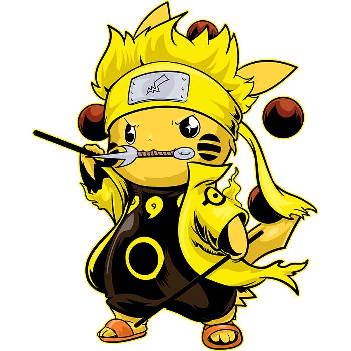 Pikachu Kurama-läge. Pussel online