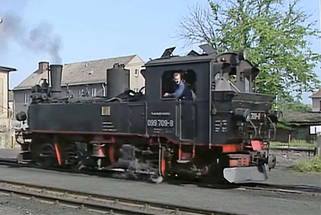 Saxon Meyer locomotive in Mügeln online puzzle