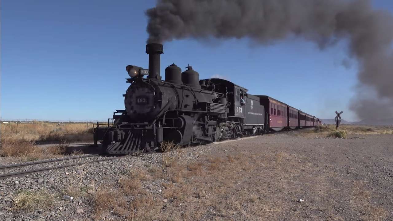 Tren de vapor en Nuevo México rompecabezas en línea
