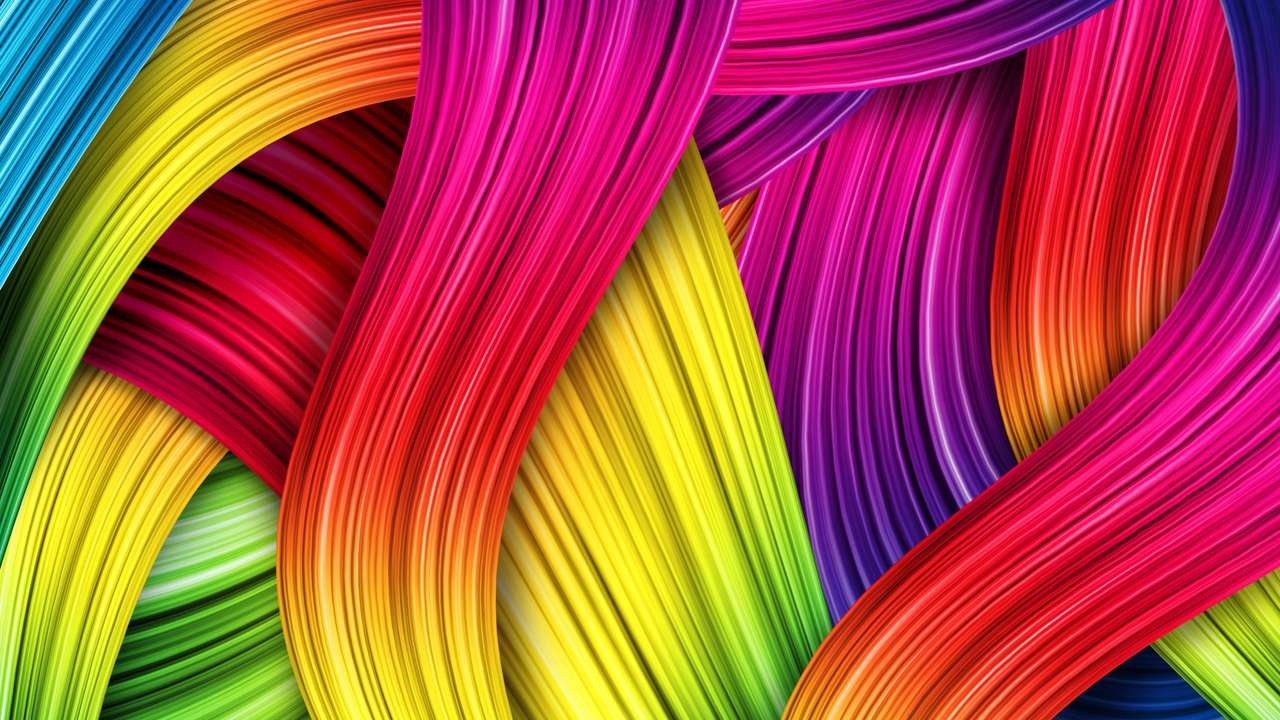 Färgstarkt mönster pussel på nätet