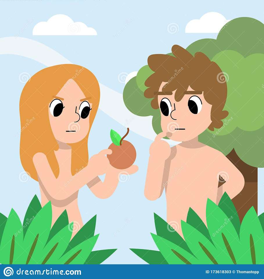 Adam a Eva online puzzle