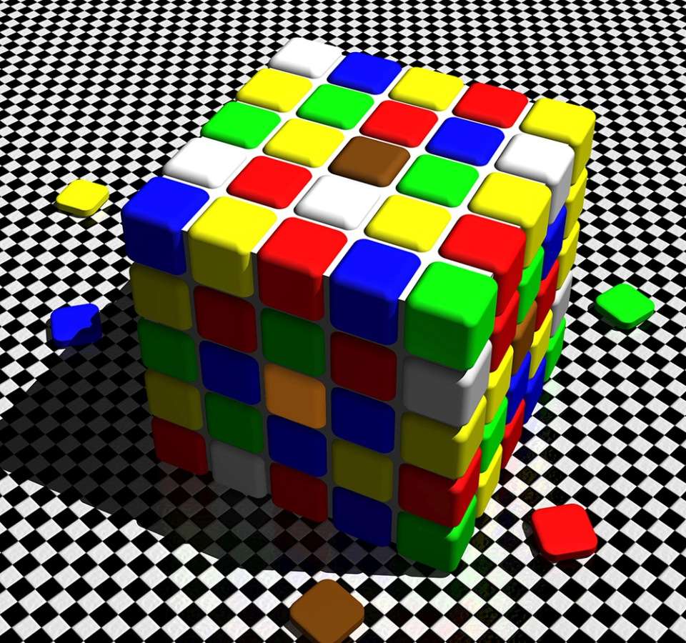 цветен куб онлайн пъзел