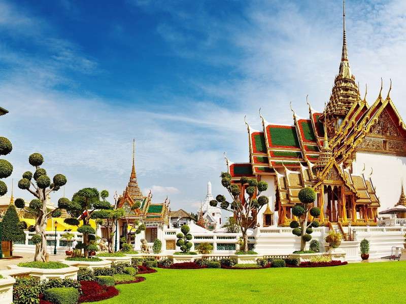 Stora palatset i Bangkok Pussel online