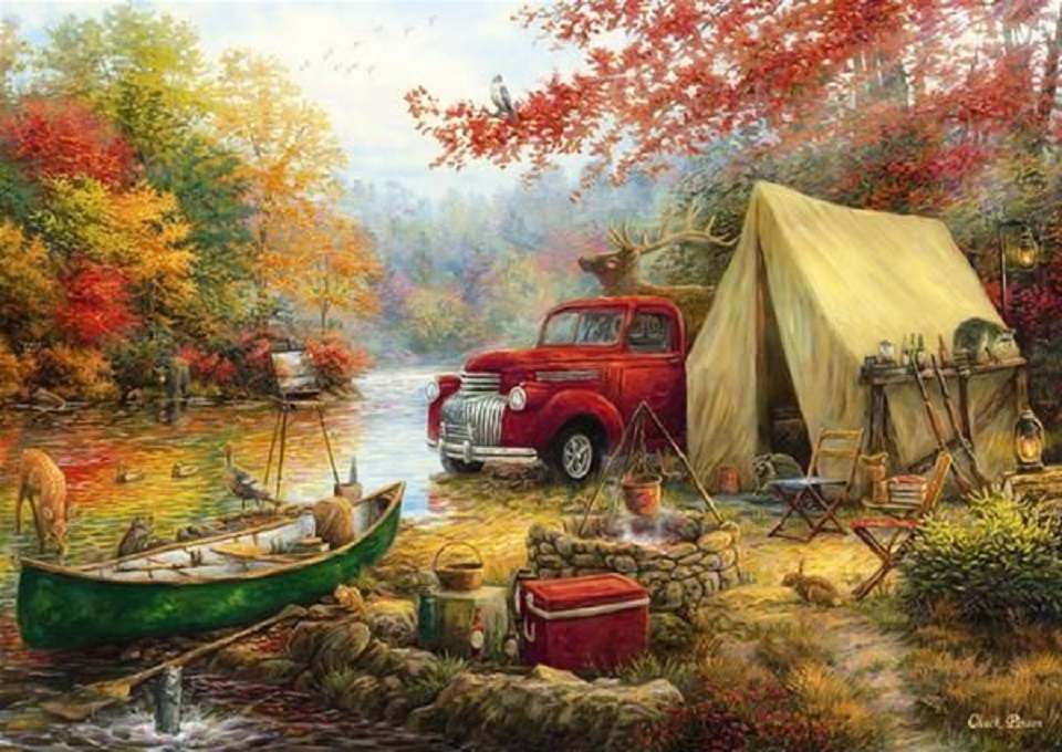 At the bivouac. jigsaw puzzle online