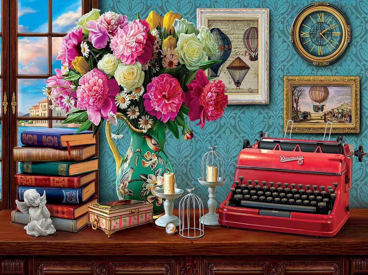 Interior floral jigsaw puzzle online