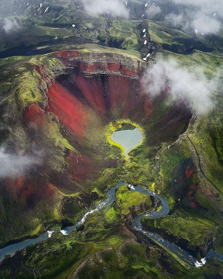 Iceland from a bird's eye view. jigsaw puzzle online
